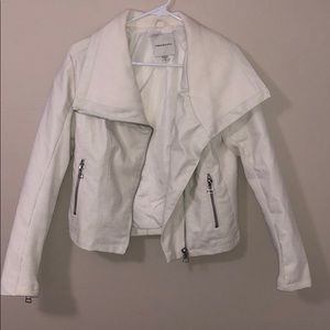 White leather jacket